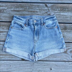 American Eagle Outfitters Mom Short Light Blue Jean Shorts